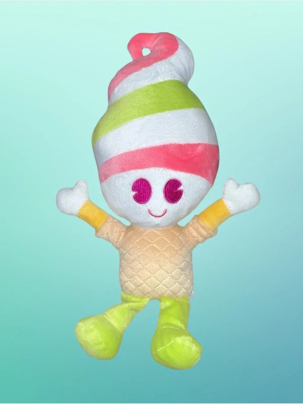 Menchies Frozen Yogurt Cone Mascot Stuffed Plush Ice Cream Cone Swirl 16